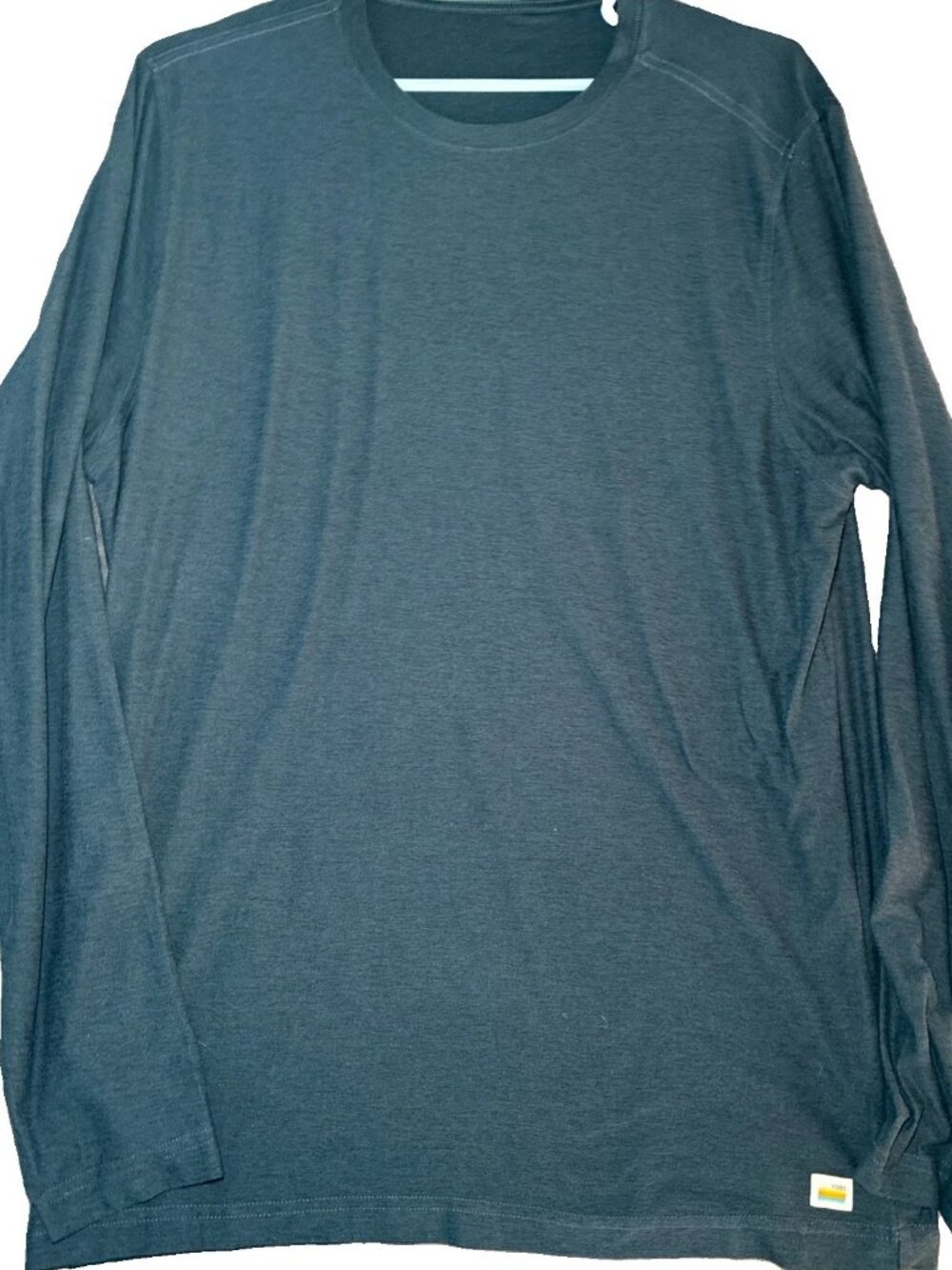 Vuori Strato Tech Long Sleeve Tee V178 Mens Large Blue Heather Performance Gym